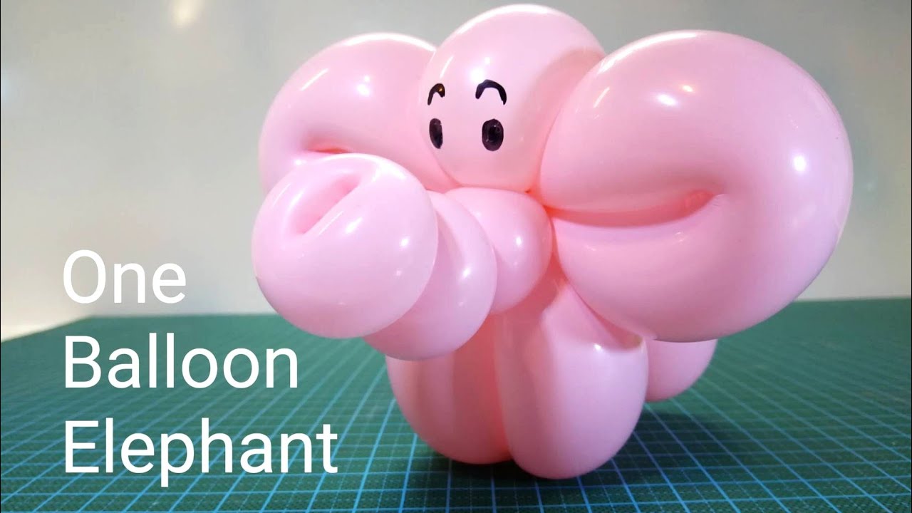 One Balloon Elephant Twisting Tutorial單條氣球大象教學