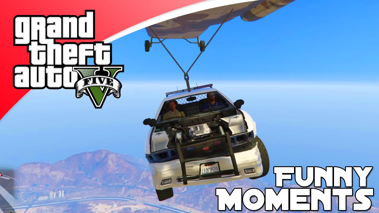 GTA V Funny Moments - GRAPPIGE POLITIE GLITCH! (GTA 5 Online)