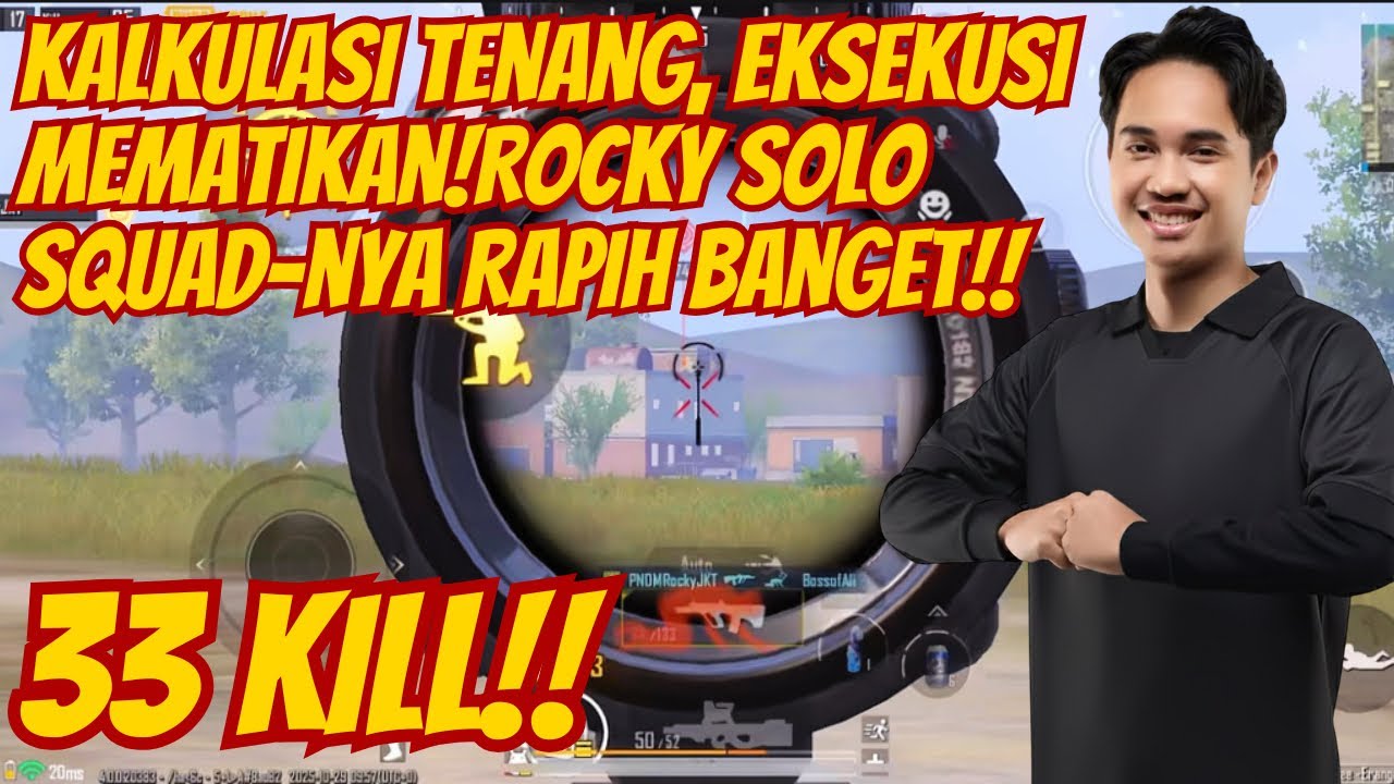Gameplay Efisien Tanpa Panik — Rocky Solo Squad di Event dengan Kontrol Sempurna  🥶😱 #pubgmobile 