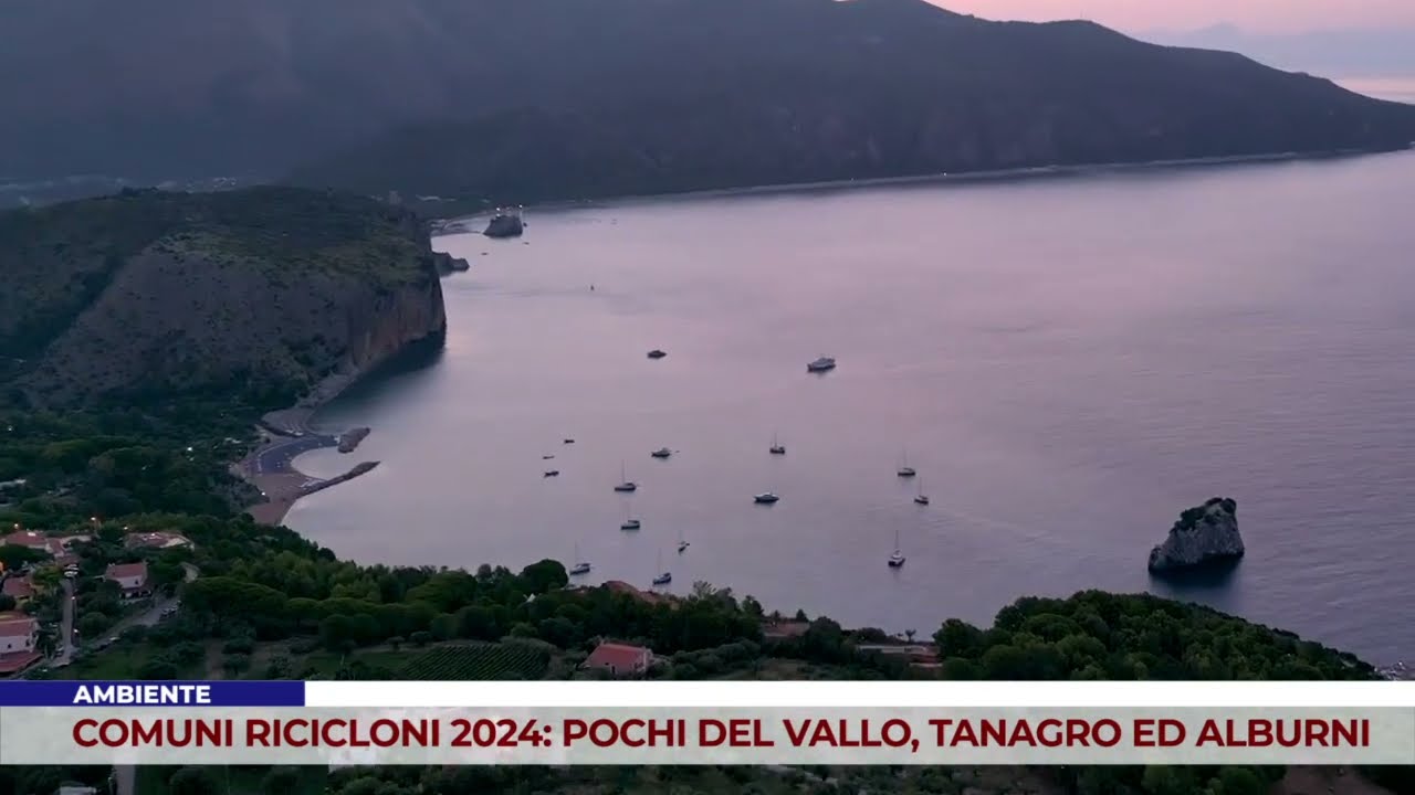AMBIENTE. COMUNI RICICLONI 2024: POCHI DEL VALLO, TANAGRO E ALBURNI