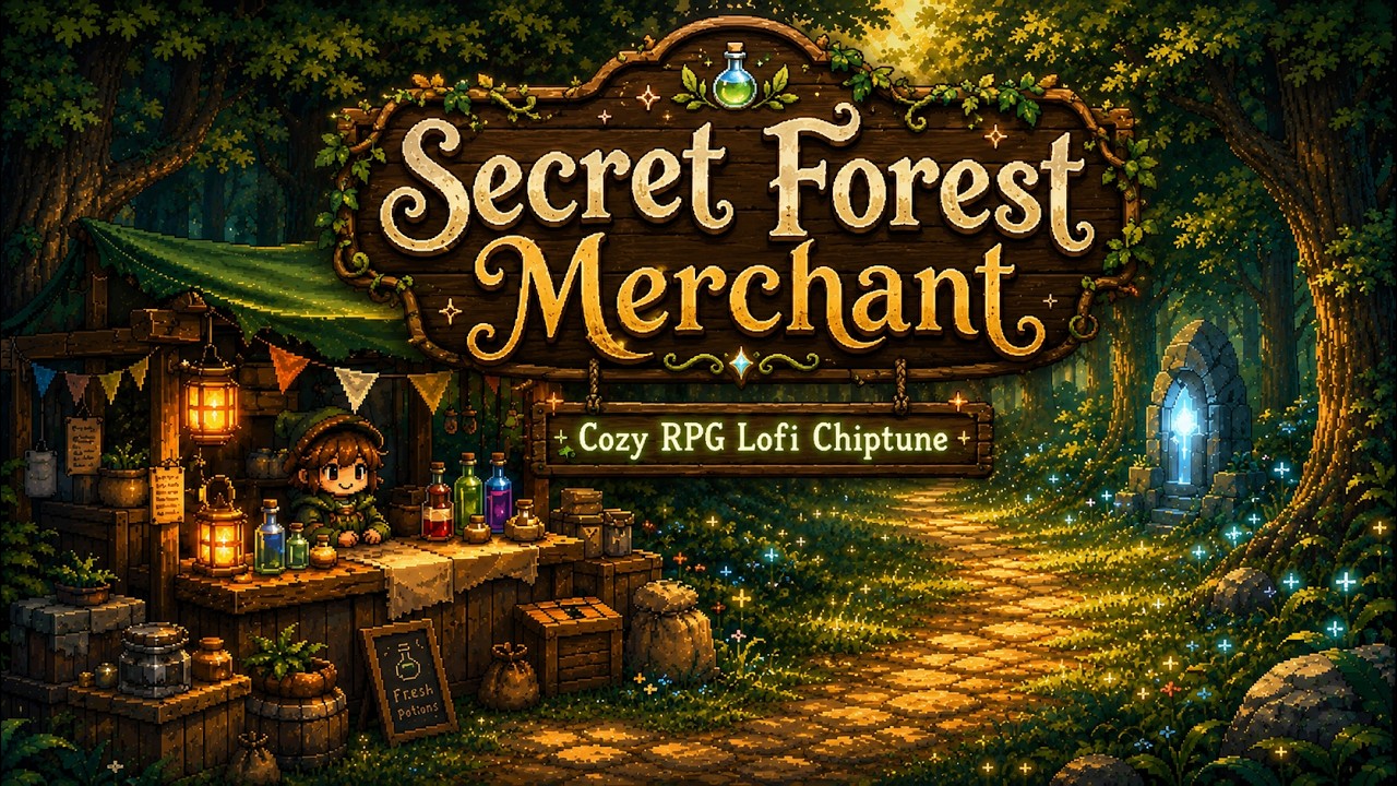 Secret Forest Merchant | Lofi RPG Chiptune Journey