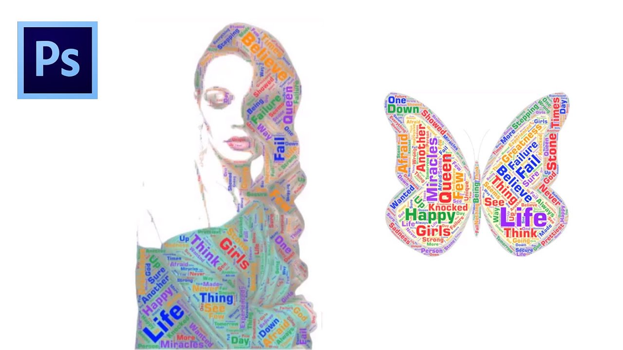How to Create Word Cloud Text Portrait Designs | Word Art | Access wordart.com | Word Cloud Website