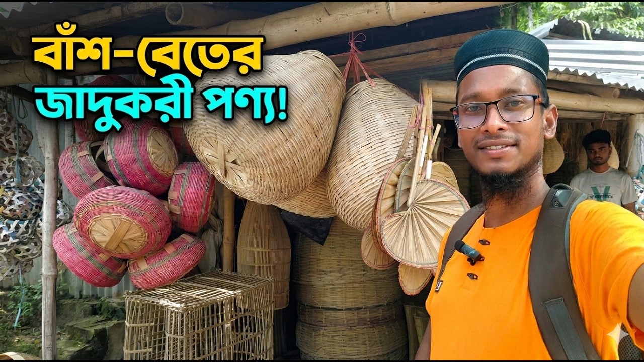 নওগাঁর সতী হাট | বাঁশের তৈরি অসাধারণ জিনিসপত্র | Traditional Bamboo Crafts Market Naogaon