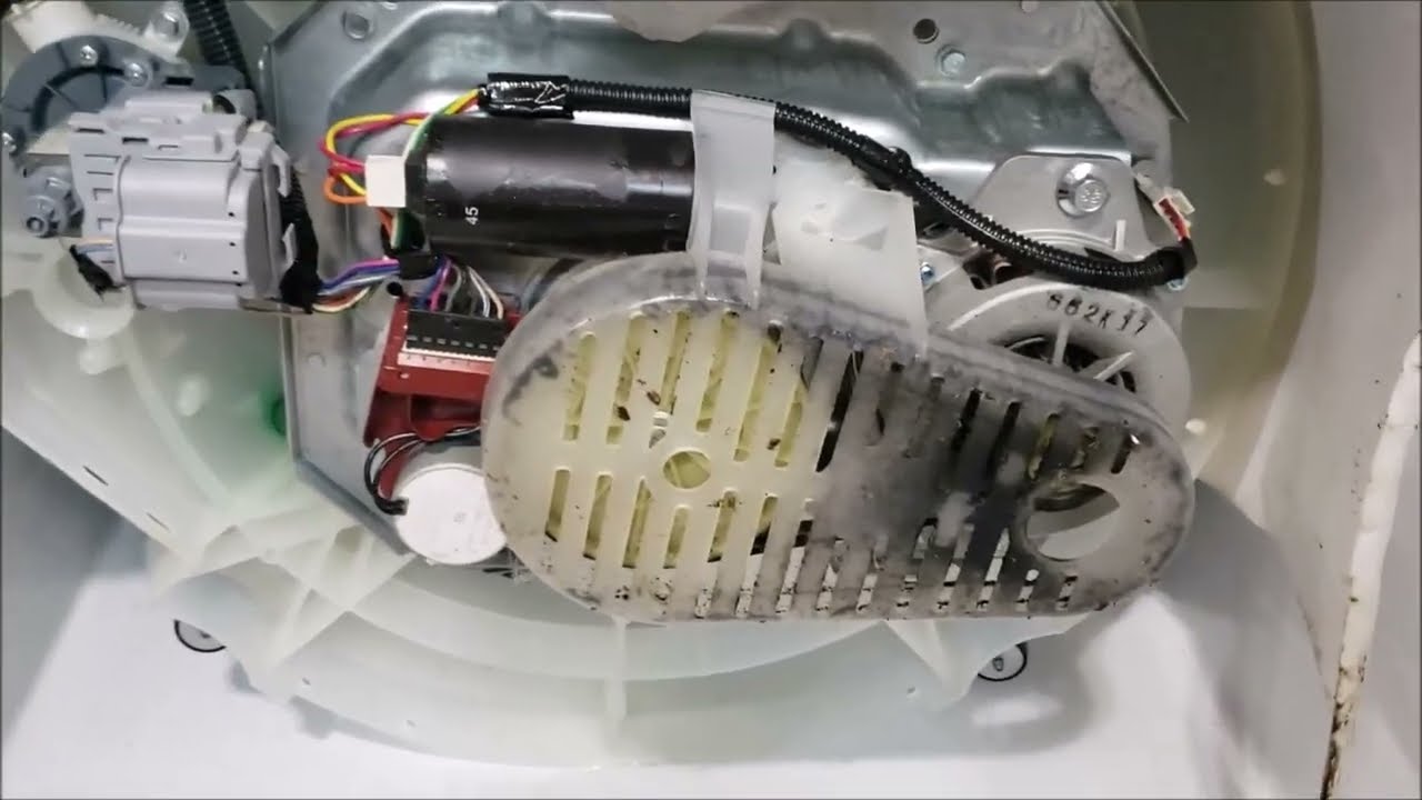 $5.00 Fix: Washing Machine Leaking Grease or Oil From Bottom Causing Belt to Slip Part W11454741