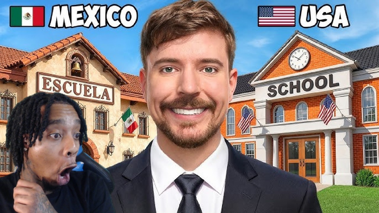 FlightReacts To MrBeast I Built 10 Schools Around The World!