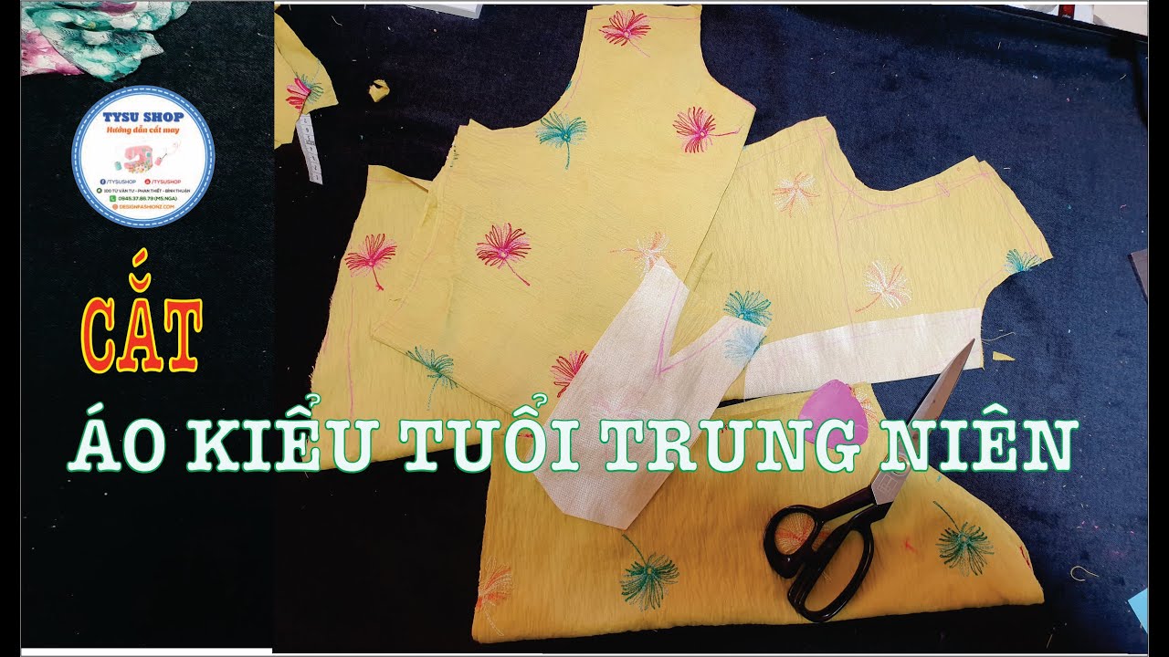 Cắt Áo Kiểu Tuổi Trung Niên Cực Dễ Tysu shop - 2398
