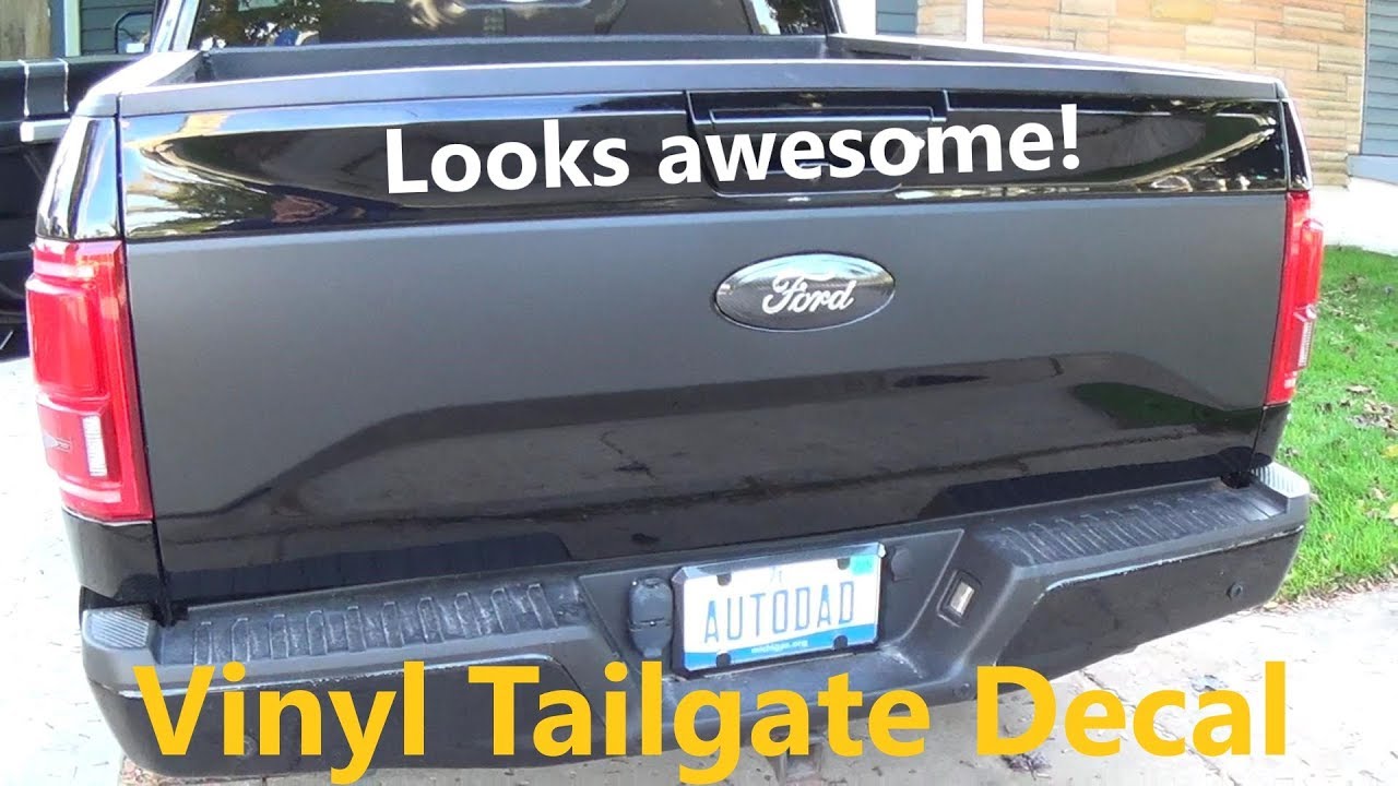 F-150 tailgate decal install