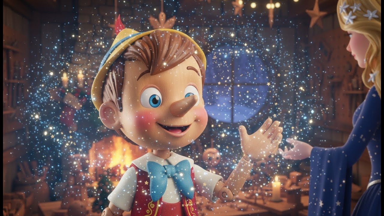 Bedtime Fairy Tale: Pinocchio's Christmas Wish | Read-Aloud Story