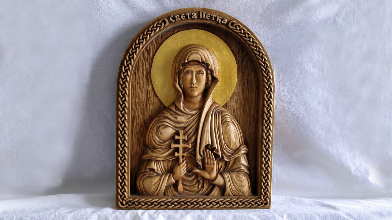 St. Paraskeva (Petka) Icon wood carving