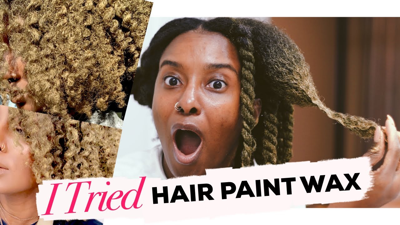 I TRIED HAIR PAINT WAX ON MY TYPE 4 NATURAL HAIR!