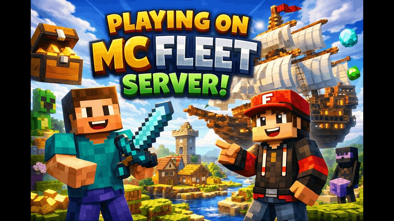 GIVEAWAY ALERT !!PLAYING IN MC FLEET SERVER FOR THE FIRST TIME  LIVE INDIA..!!🔴