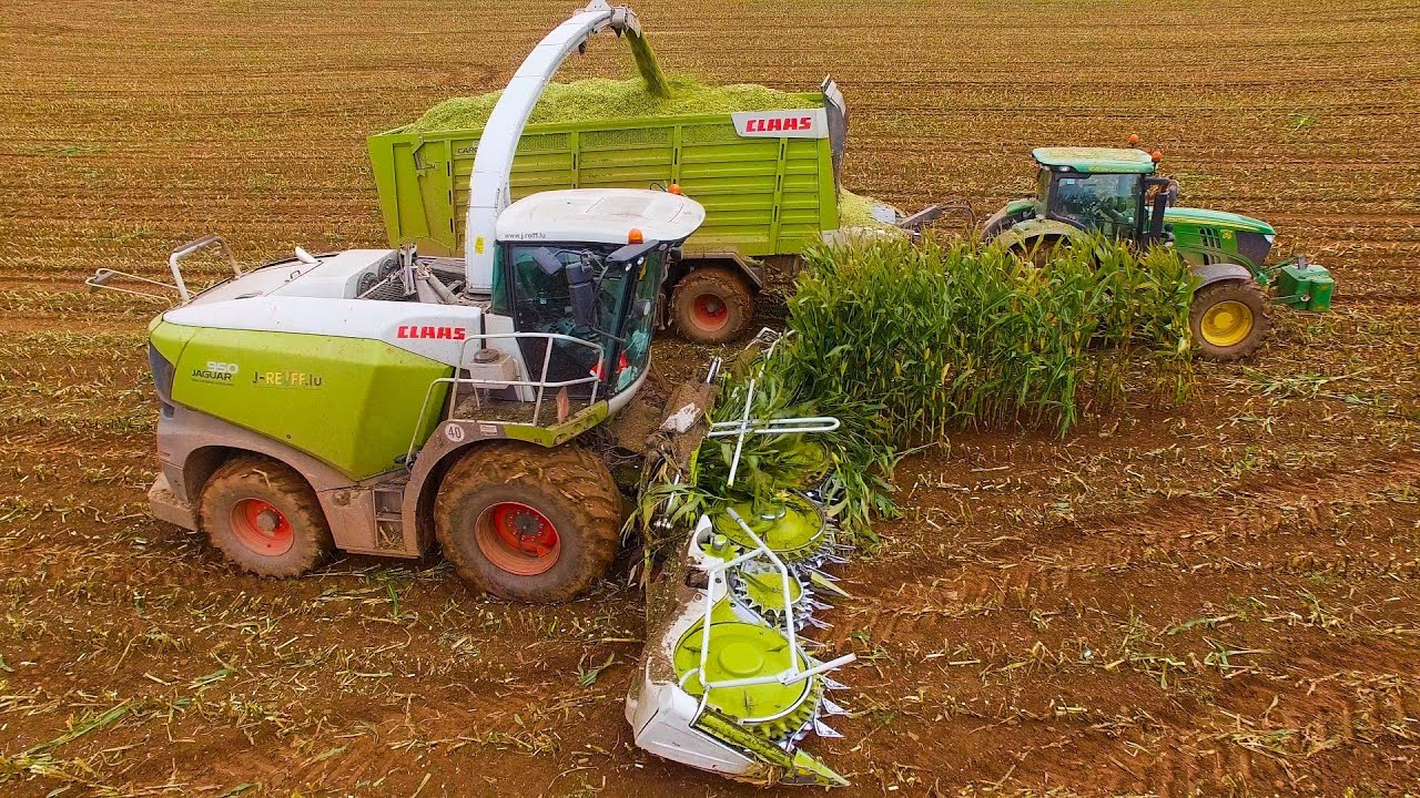 Mais 2020 : LU J-Reiff / Claas Jaguar 950 / John Deere 6170R / Fendt 933 / Strautmann / Maisernte