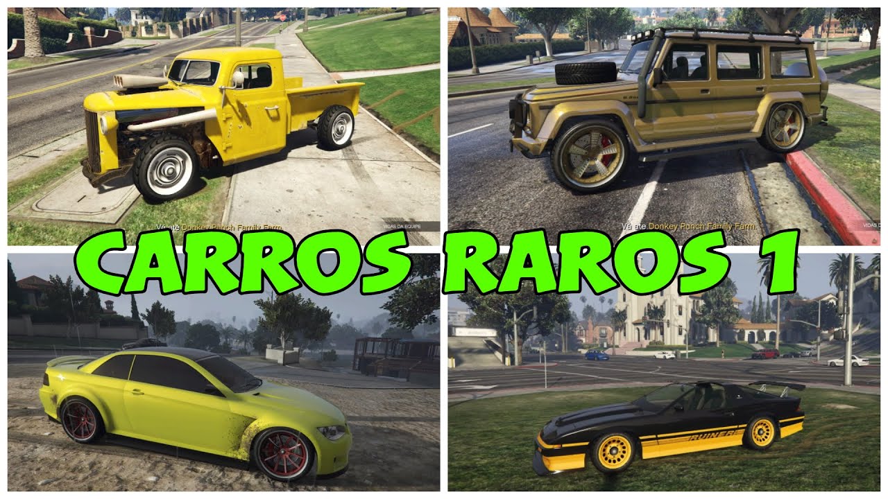 🔋 GTA V LOCALIZAÇÃO DE CARROS RAROS PARTE 1 #DESAFIO LANÇADO 🔋  🎮 PS4🌀