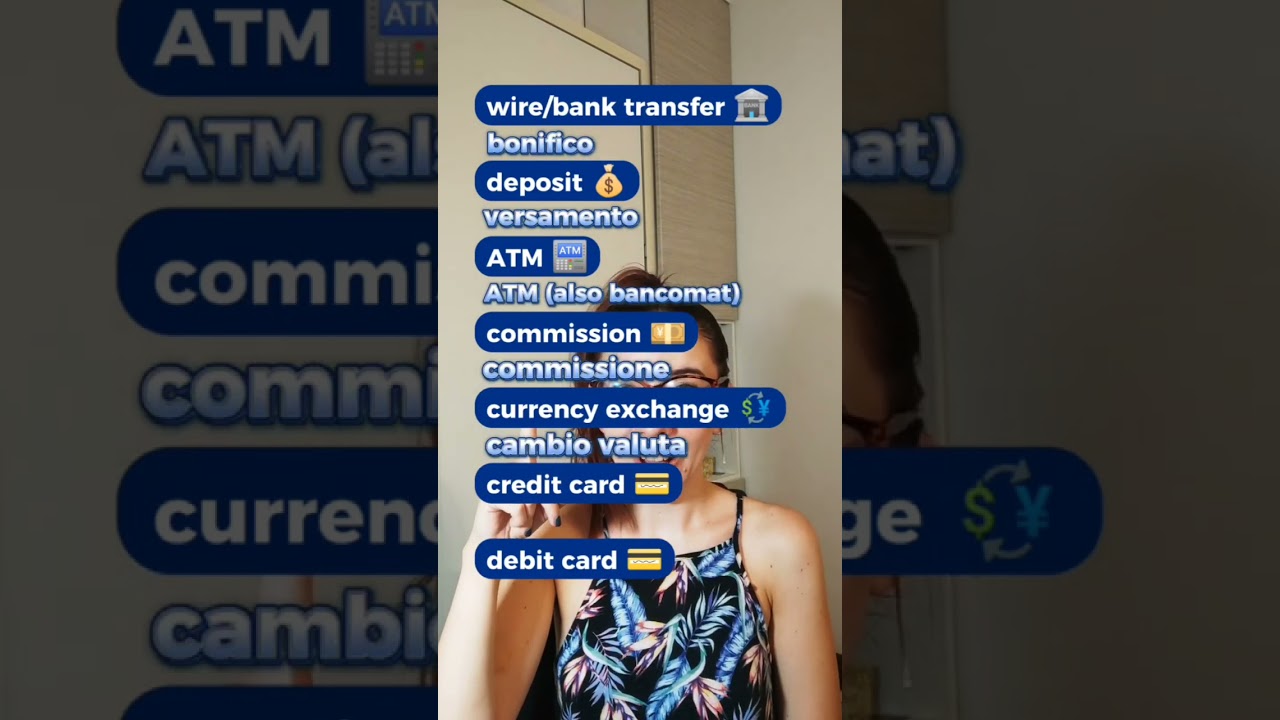 💳 Italian Vocabulary: What You Can Do at the Bank! 💶 #italianforbeginners