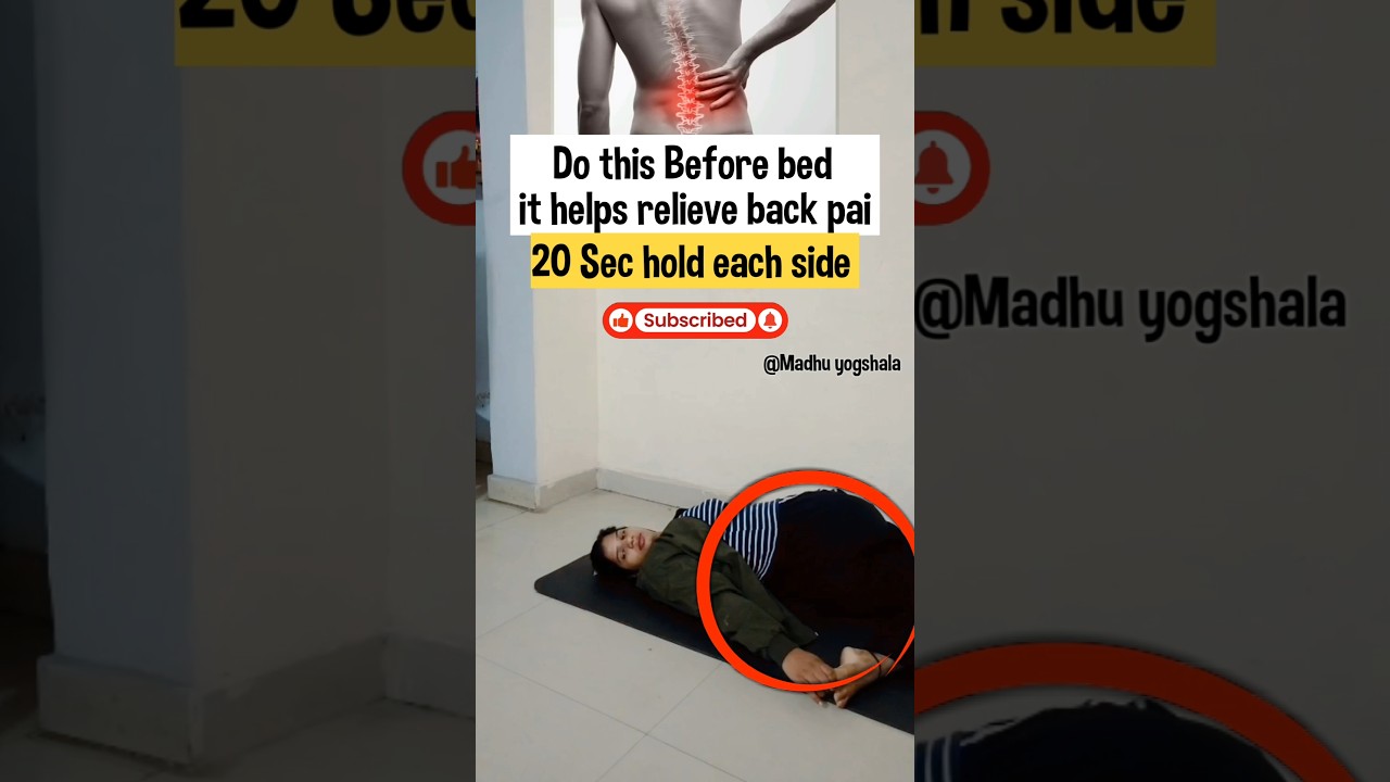 Do This Simple Stretch Before Bed to Relax Your Spine and Ease Back Pain ! 