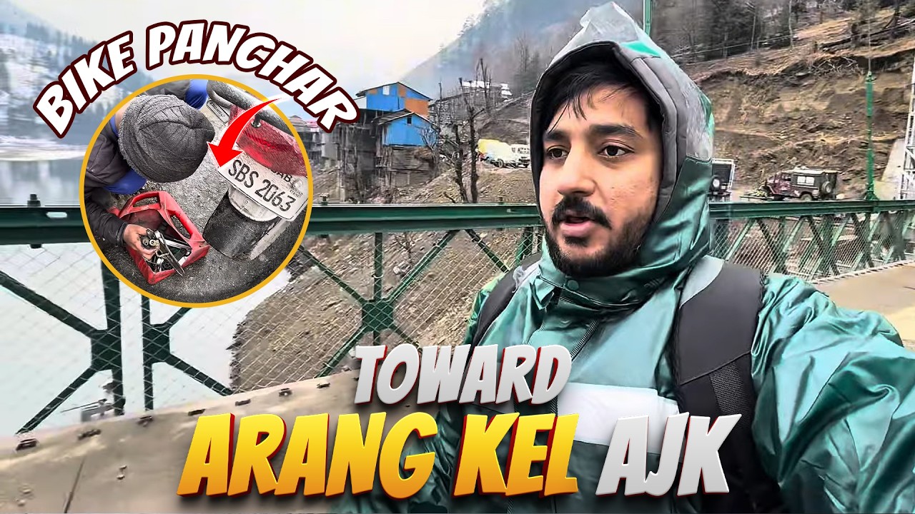 Unexpected Bike Puncture Towards Sharda Kashmir 😟 #shardavlog #kashmirtourism #biketravel 