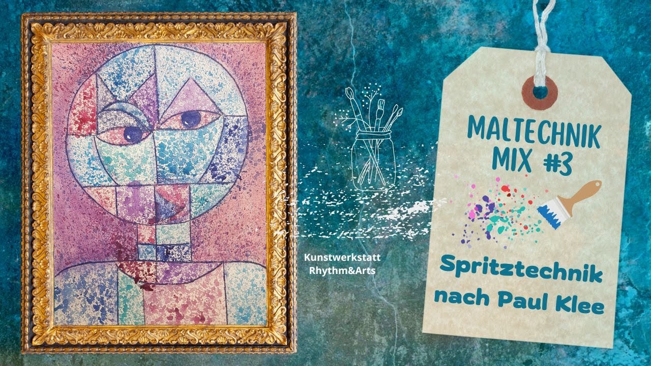 🎨Maltechnik Mix #3 🎨Spritztechnik nach Paul Klee