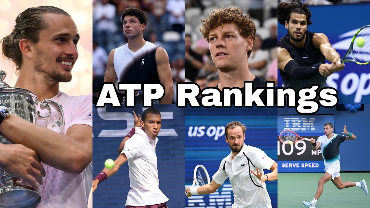 ATP Singles Men&rsquo;s Rankings updated on 14th September 2026 #sportscentre #tennis #trending