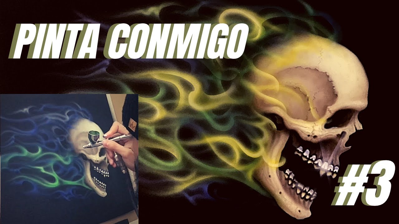 ¿CÓMO PINTAR FUEGO CON AEROGRAFO? TUTORIAL | Aerografia para Principiantes