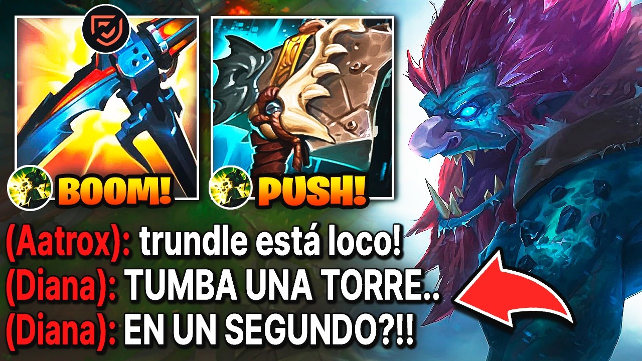 Trundle pero con su build para demoler torretas en un segundo