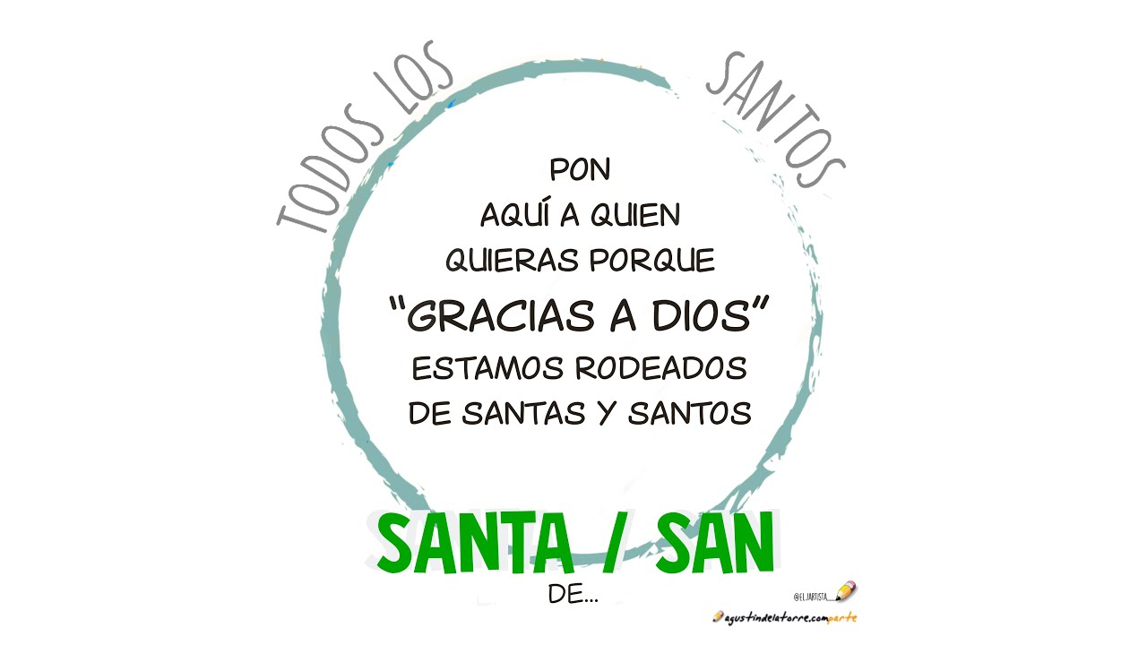 TODOS SANTOS Y SANTAS 2025