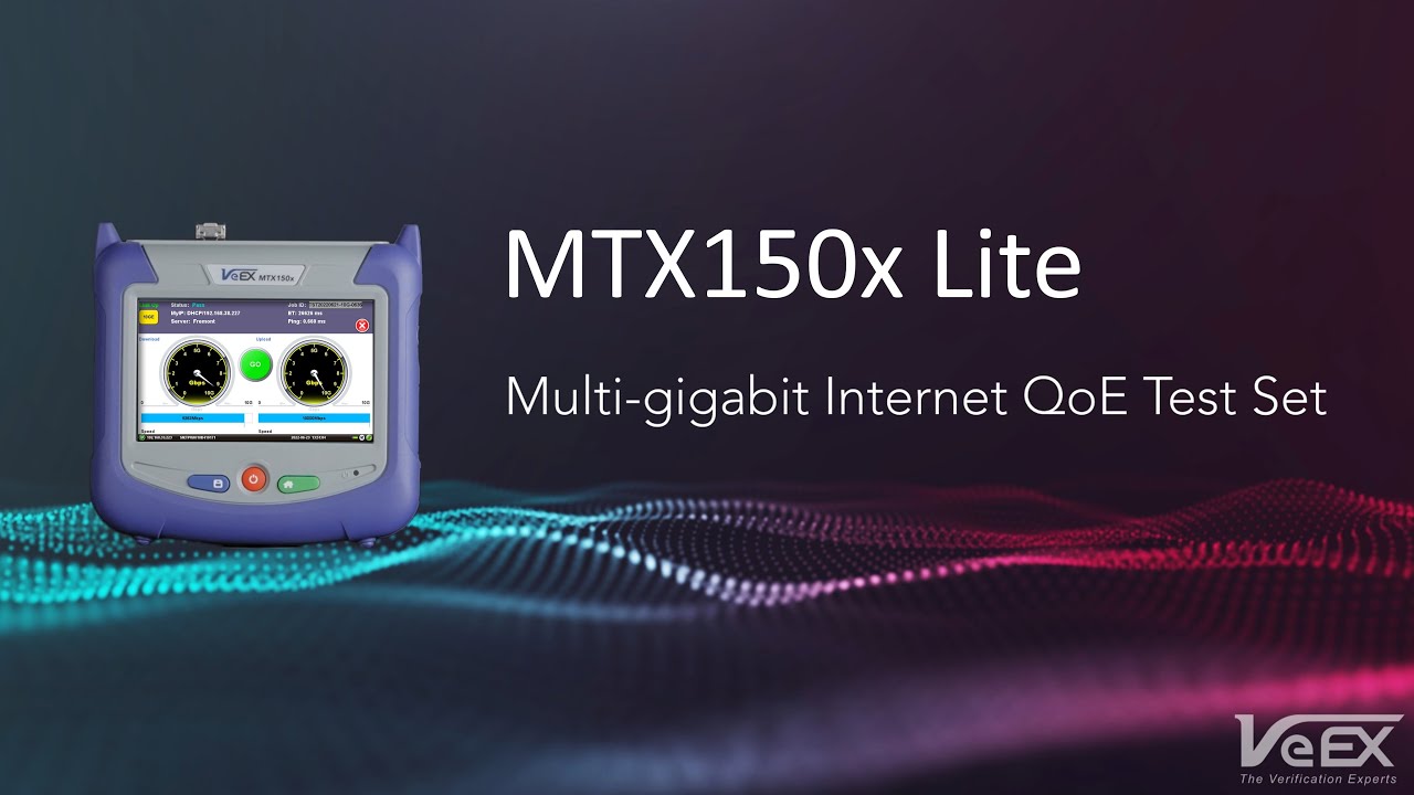 MTX150x Lite | Multi-Gigabit Internet Access Verification Test Set | Product Introduction - 2022