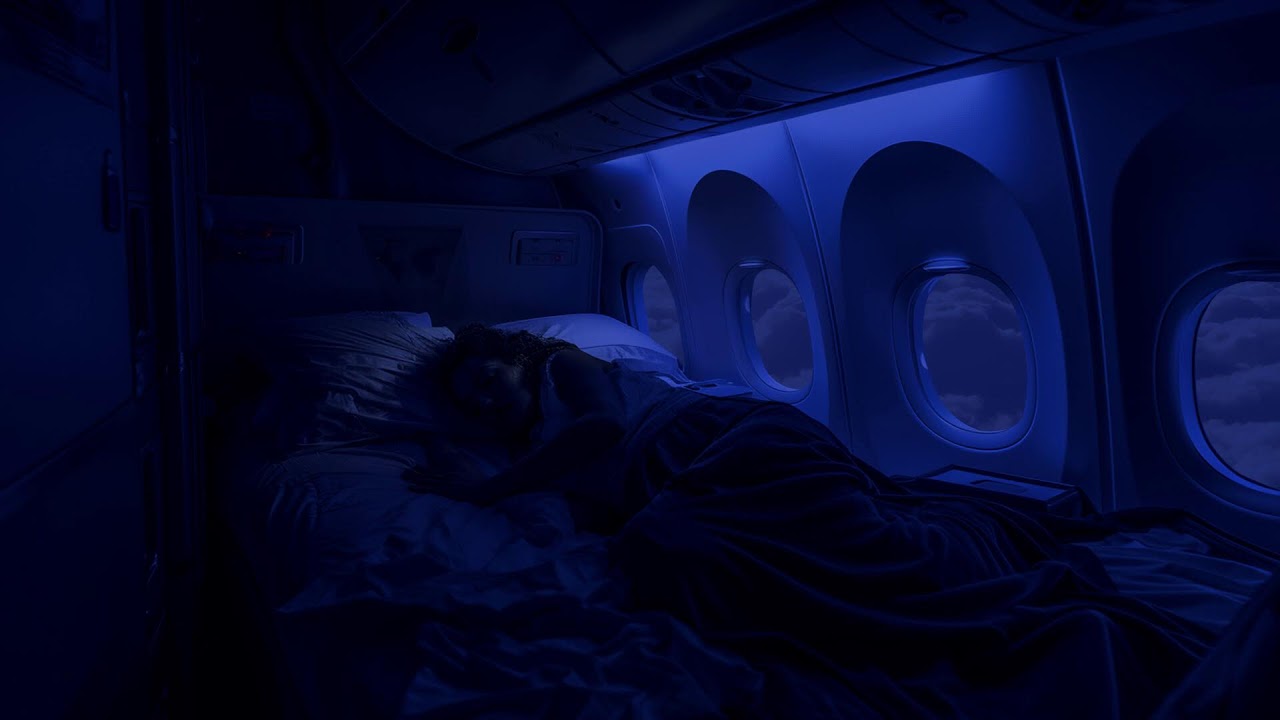 Floating In Space | Airplane Cabin White Noise Jet Sounds | Great for Sleeping, Studying, Reading
