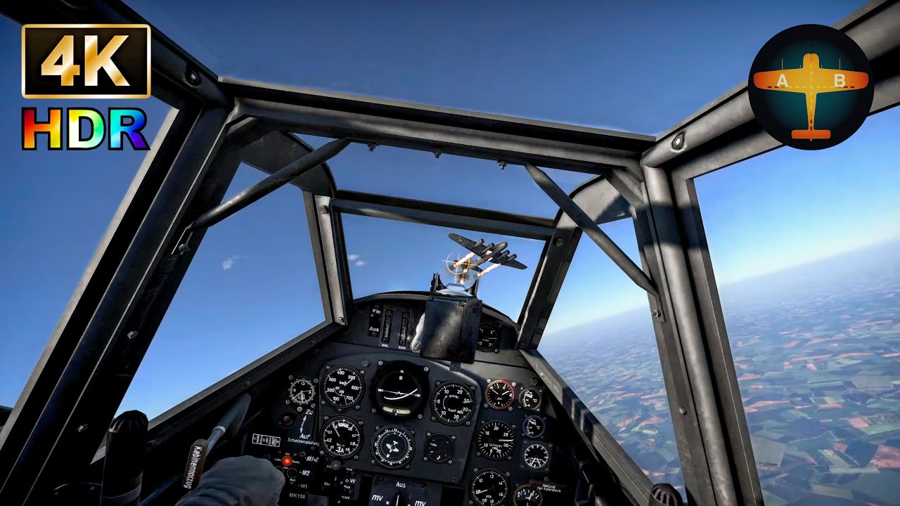 Bf 109 K-4 over France | Simulator Battle War Thunder