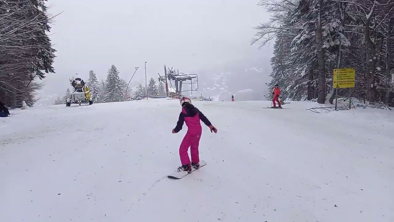 Serena 9 Jahre alt Predeal Clabucet snowboard