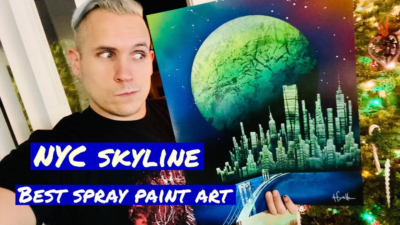 The Best Spray Paint Art: New York Skyline