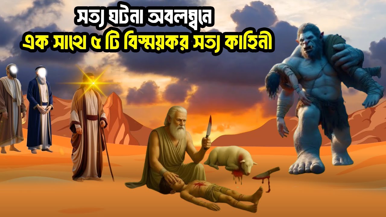 সত্য ঘটনা অবলম্বনে 5টি বিস্ময়কর কাহিনী একসাথে | ইসলামিক গল্প | Bangla Moral Story