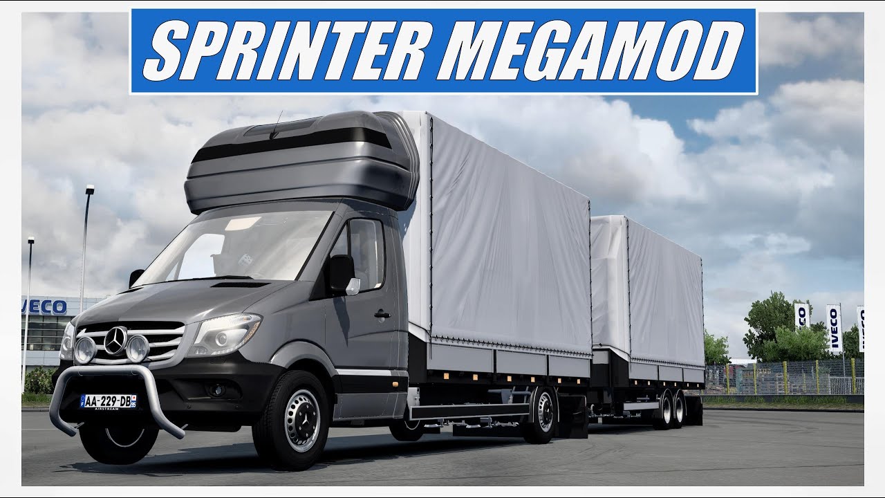 [ ETS 2 1.47 ] 🔹MERCEDES SPRINTER MEGAMOD🔹