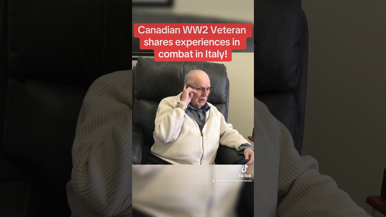 Canadian WW2 Veteran #KenMay shares experiences in combat in Italy!