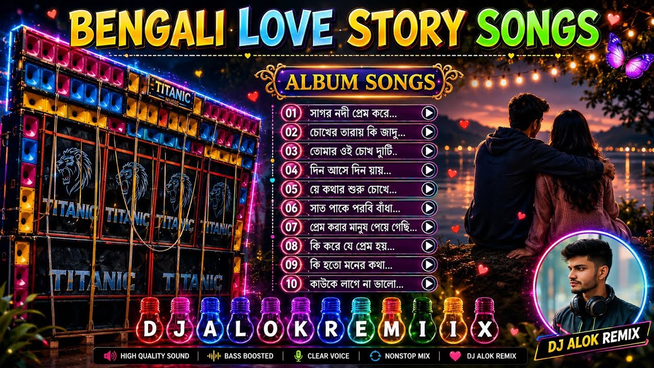 Top Hit Bengali Love Songs Dj 2026 | 🥰 Dj Alok Remix 🥰 | Bangla Love Story Nonstop