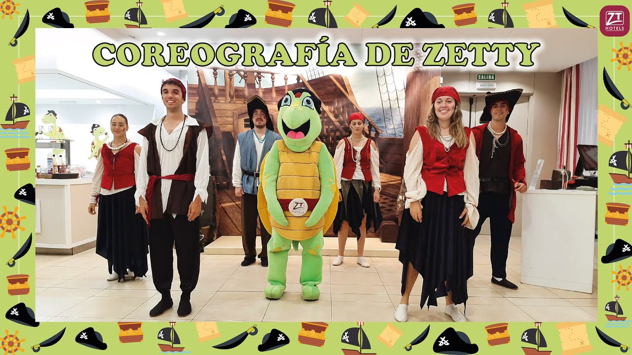 Coreograf&iacute;a de Zetty, la mascota de ZT Hotels 🐢🏨