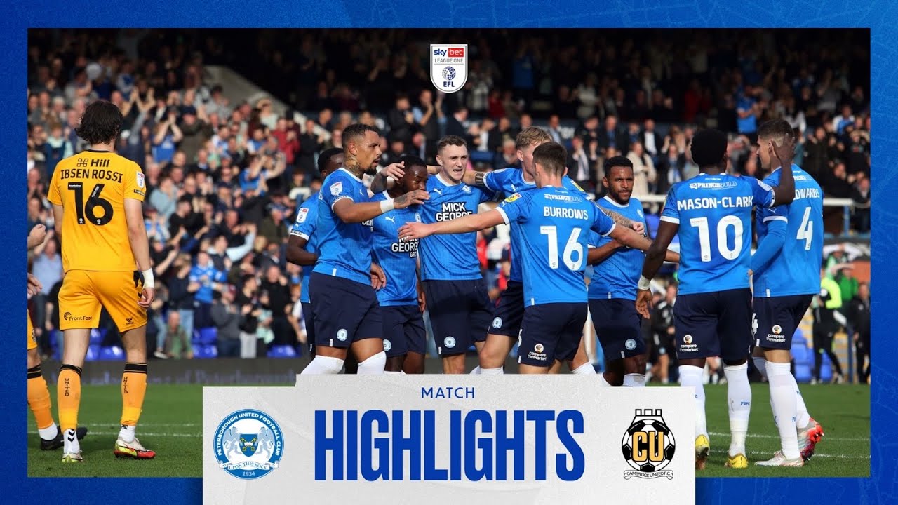 Highlights &bull; The Posh 1-0 Cambridge United