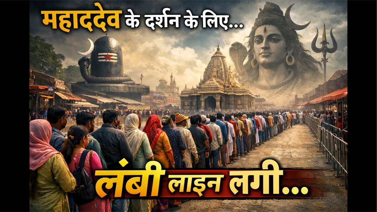 महादेव के दर्शन के लिए भक्तों की उमड़ी लंबी क़तारें #mahadev #mahadeva #bholenath #mahashivratri