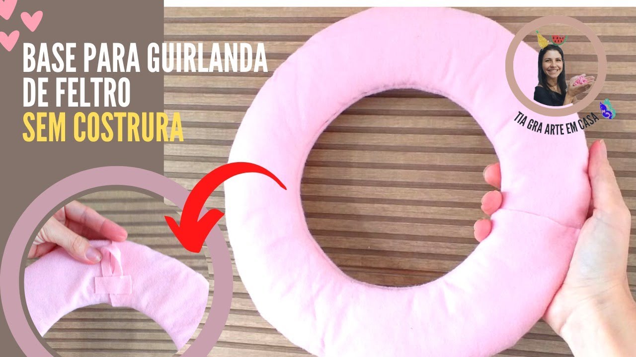 COMO FAZER GUIRLANDA DE FELTRO SEM COSTURA?