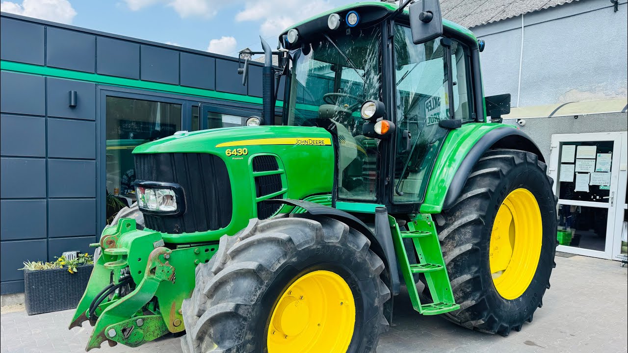 JOHN DEERE 6430 PREMIUM, powerquad, TLS, miękka kabina, 8100 mtg, przedni TUZ i hydraulika