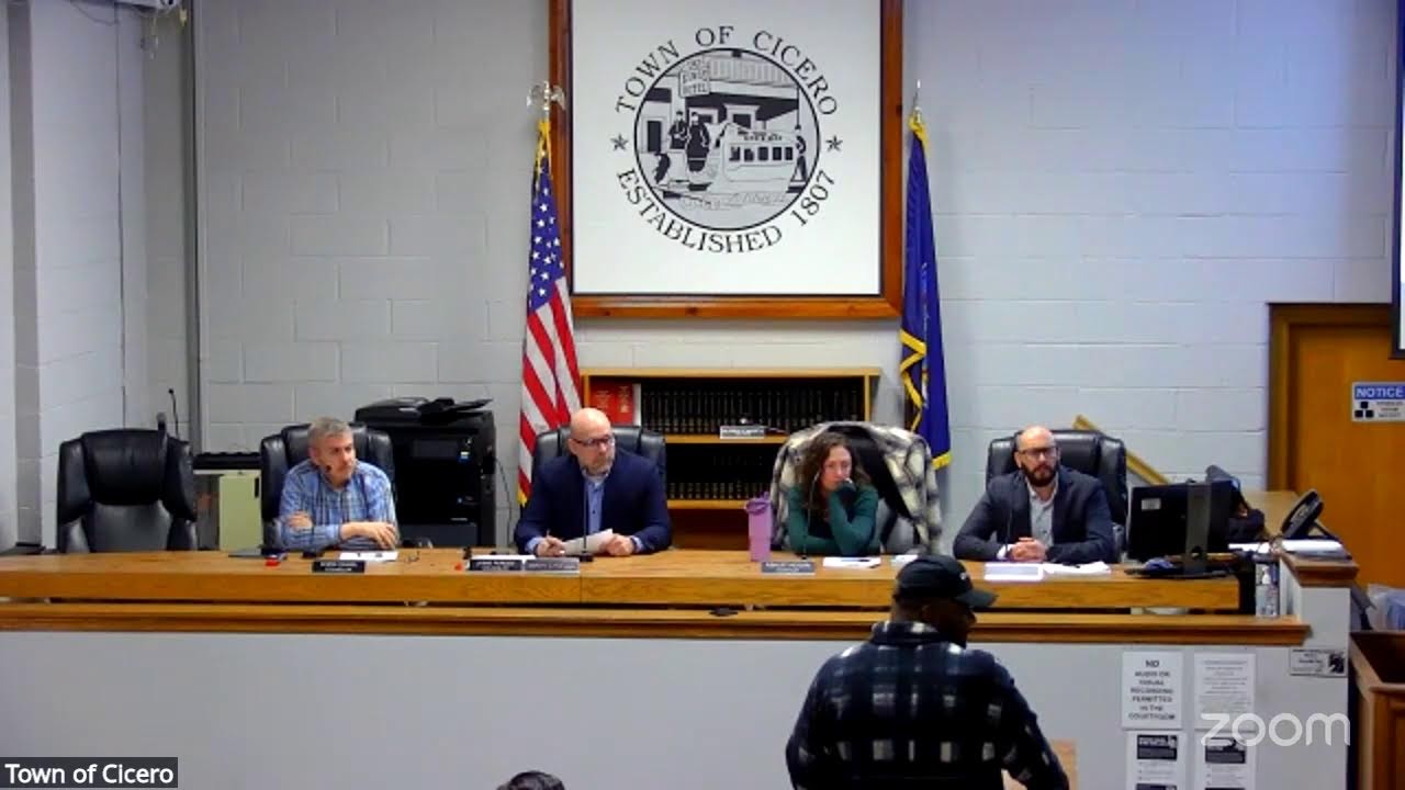Town of Cicero Town Board Meeting January 28, 2026