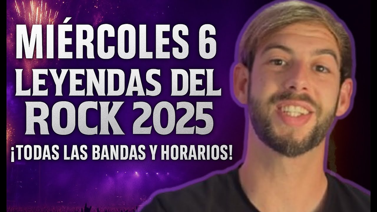 🔥GUÍA COMPLETA (1/4) LEYENDAS DEL ROCK 2025🔥🤘 – horarios, bandas y solapamientos #leyendasdelrock