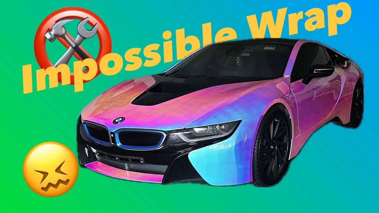 BMW i8 Wrap in Teckwrap Aquamarine Chrome