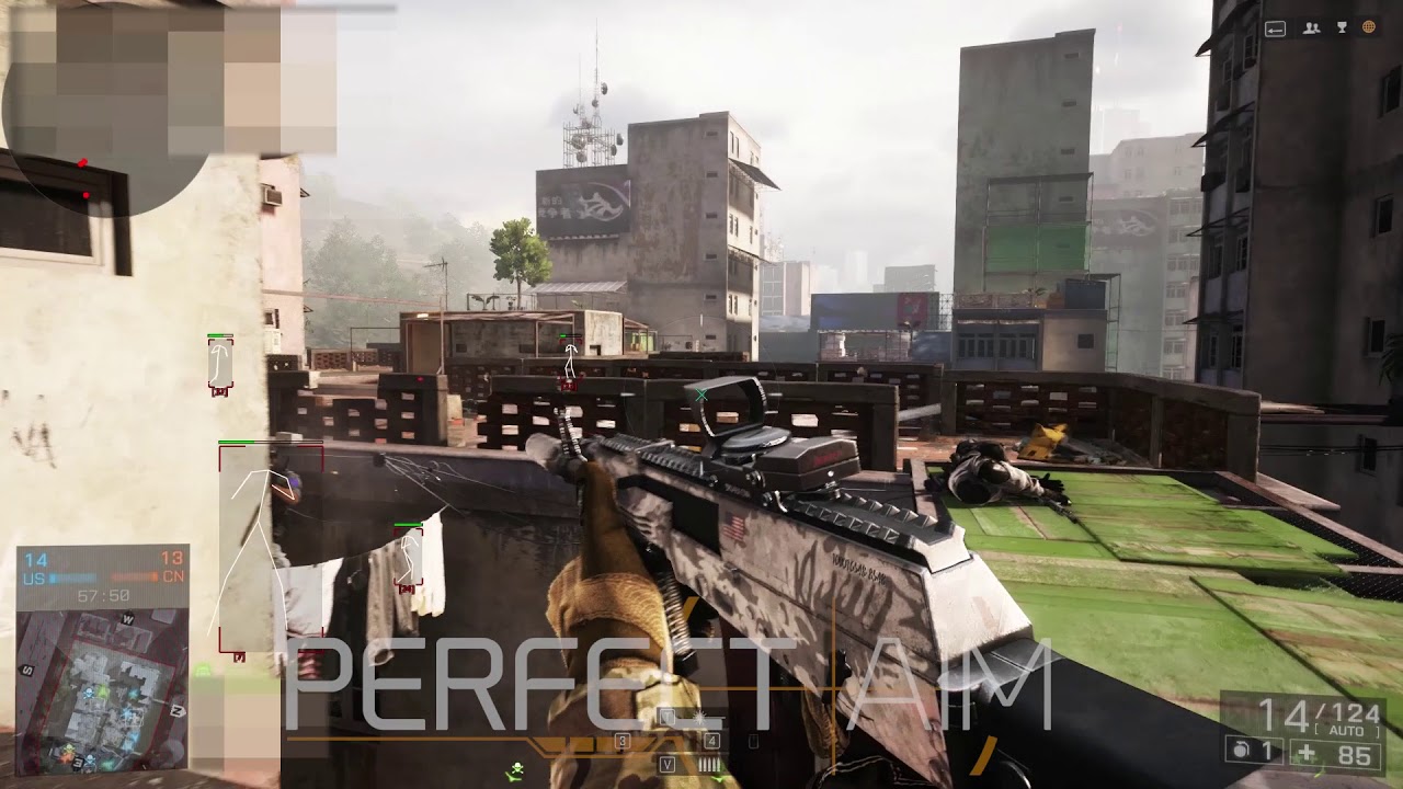Battlefield 4 - Aimbot, ESP, Legit Cheating Showcase ft PerfectAim.io