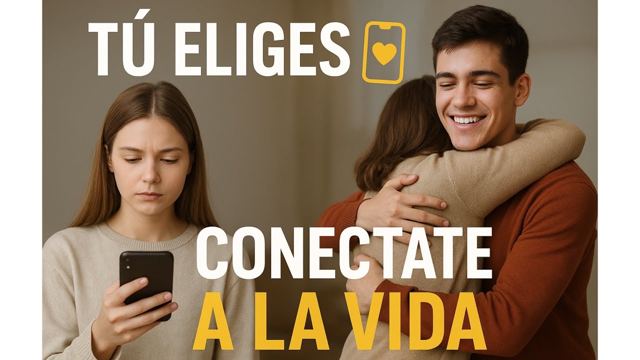Tú eliges 📱💛 Conéctate a la vida - Adicción al móvil en jóvenes