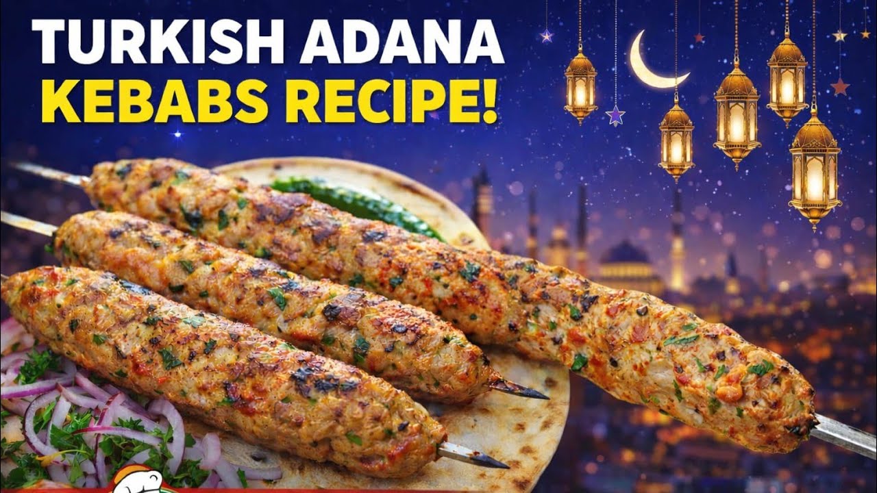 Ramadan series Episode8 | Turkish Adana Kabab #ramdan #turkishfood #adinakakitchen #ramdanrecipe 