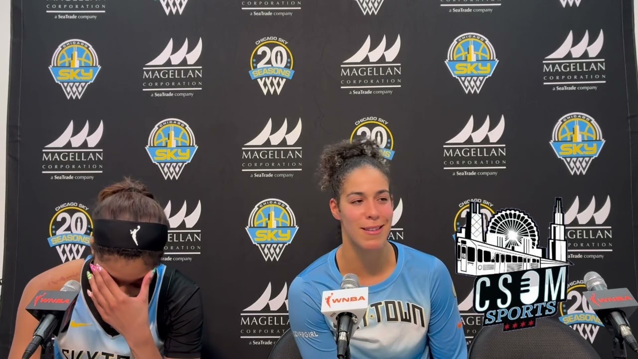 Angel Reese & Kia Nurse: Chicago Sky Postgame (8/28/25)