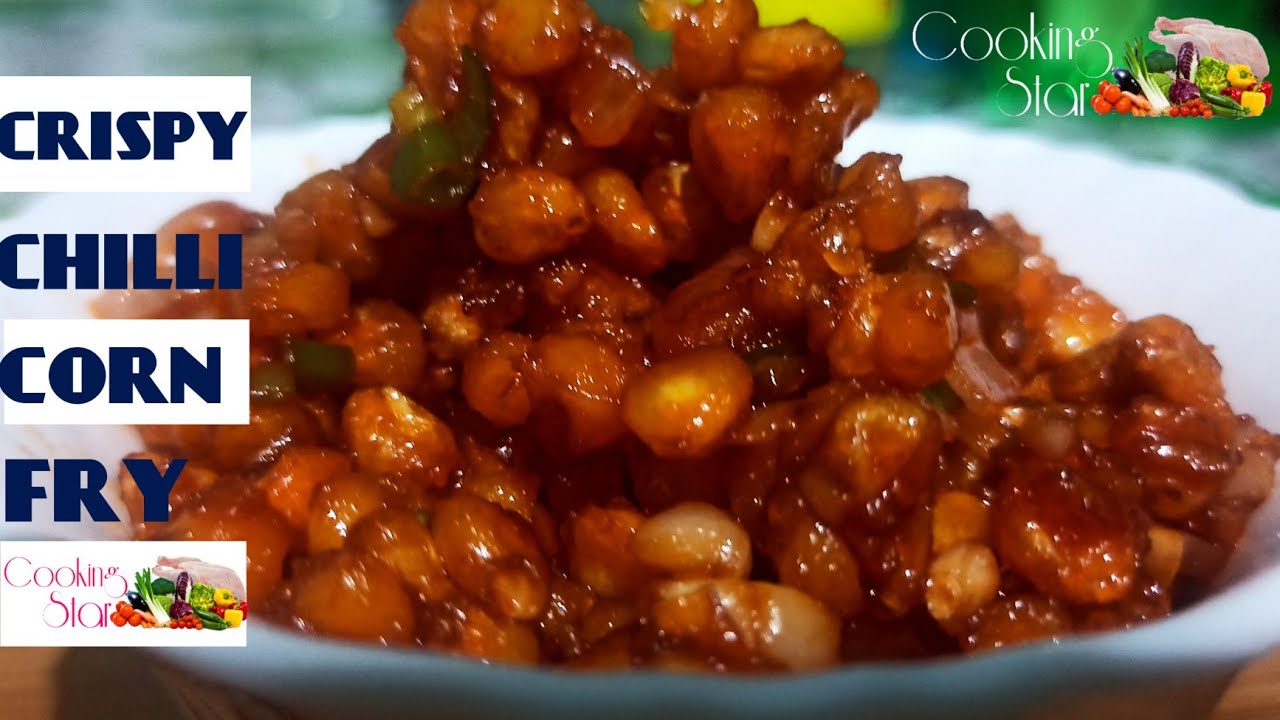 Crispy Chilli Corn fry|Fried chilli corn by Cooking Konya