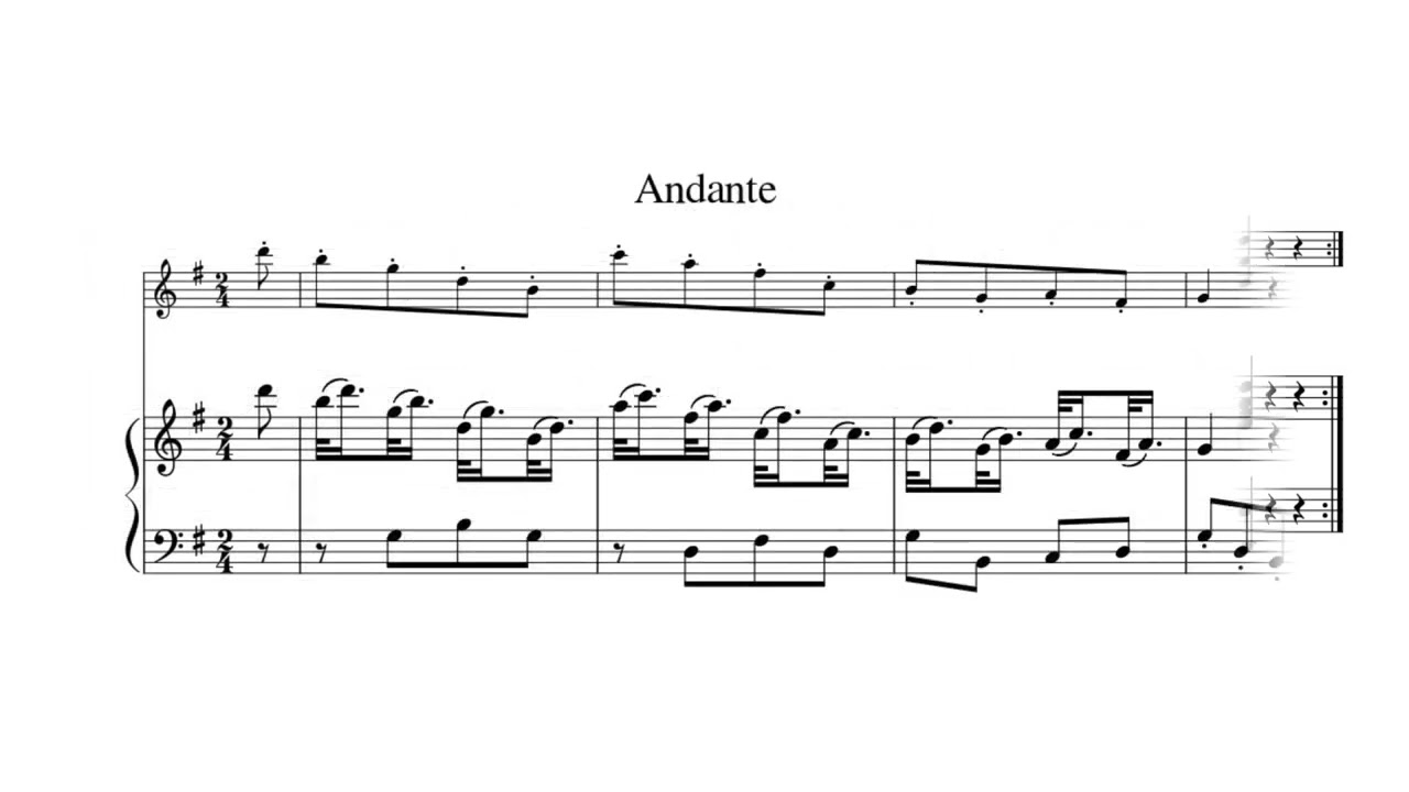 Honauer - Sonata 1 - D major - Fortepiano&Violin
