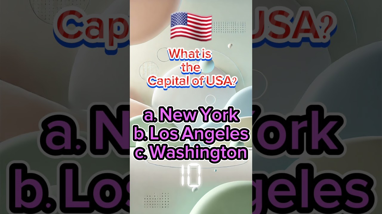 🇺🇸 🌍 Think Fast! What's the Capital? #Shorts #quizworld #usa
