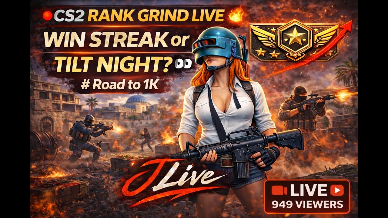CS2 RANK GRIND LIVE 🔥 Win Streak or Tilt Night? | Road to 1K